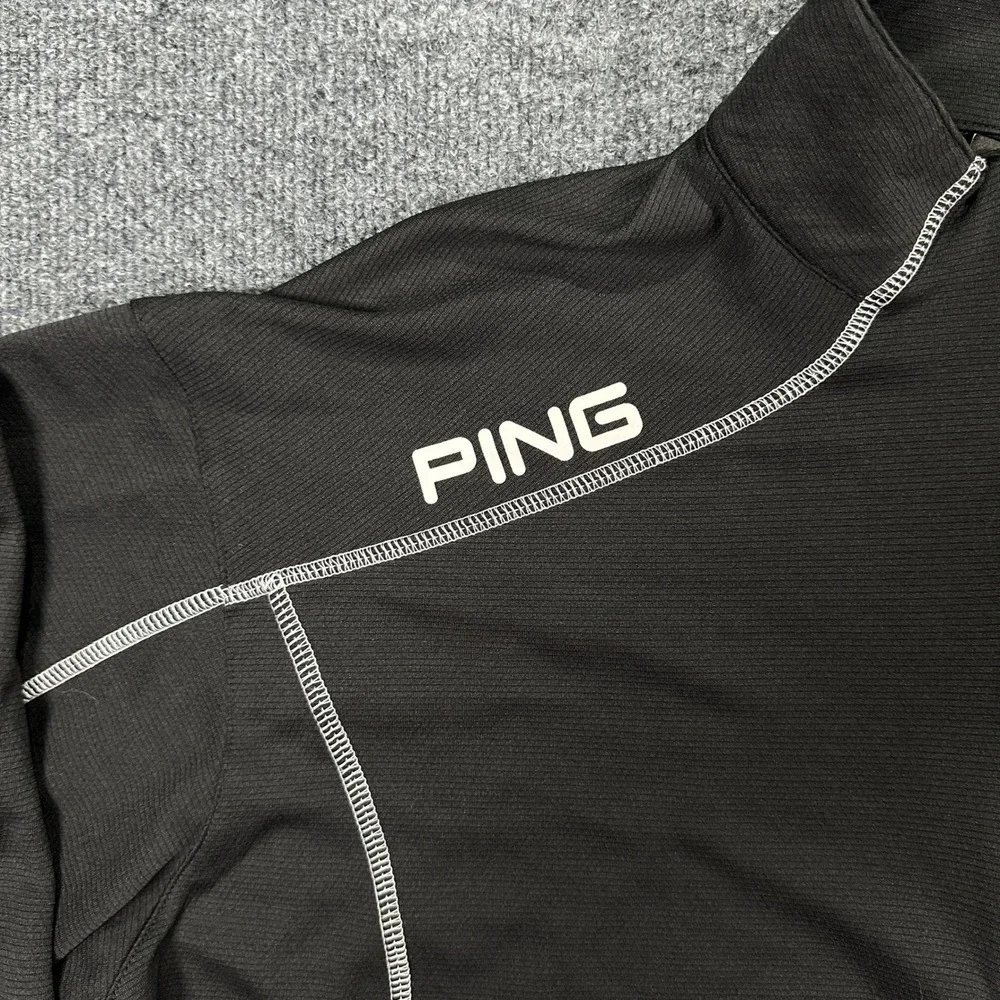PING Iowa Hawkeyes Men's Sensorcool 1/4 Zip Golf Pullover Black Size XL NCAA